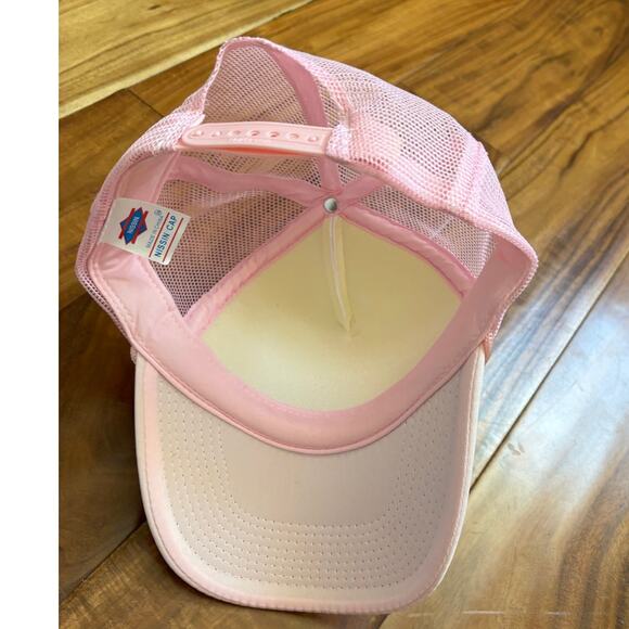 Trevor's Scottsdale Pink White Blue Trucker Hat Mesh Back Structured NWT - Picture 4 of 4